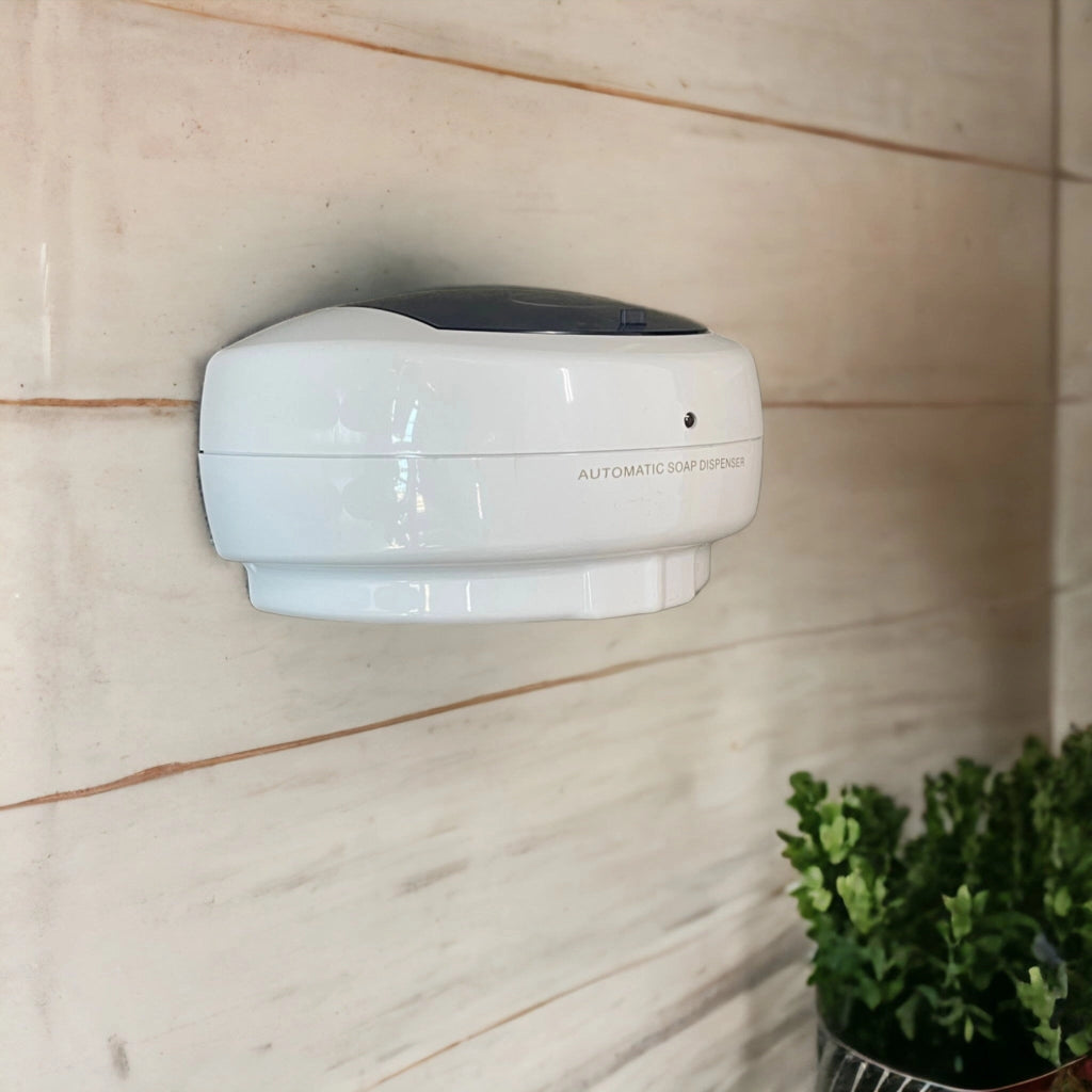Dispenser erogatore automatico per sapone liquidi igenizzante a muro con sensore fotocellula