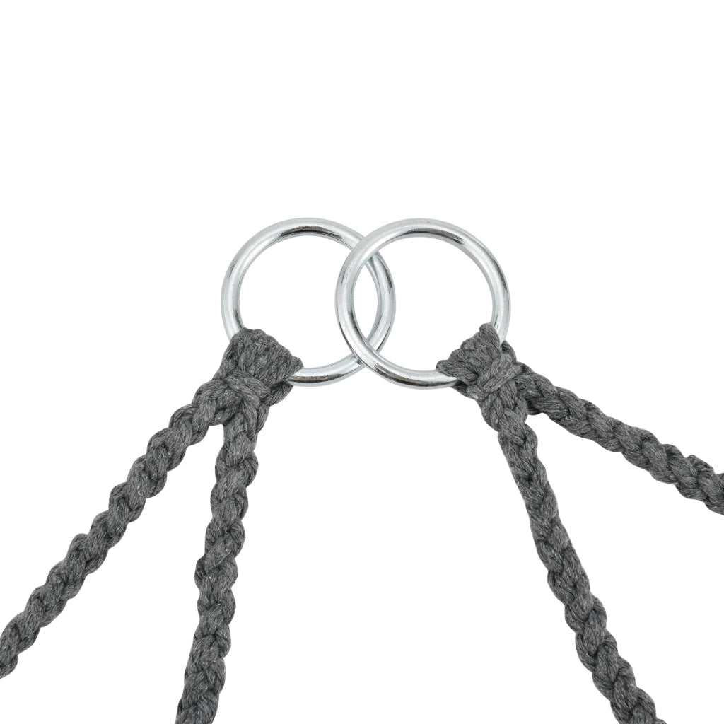 Seduta amaca rotonda sedia sospesa diametro seduta 60 cm grigio scuro 03_0006061