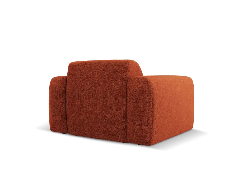 Cosmopolitan Design - Poltrona "Nolio" 2 posti in ciniglia terracotta 