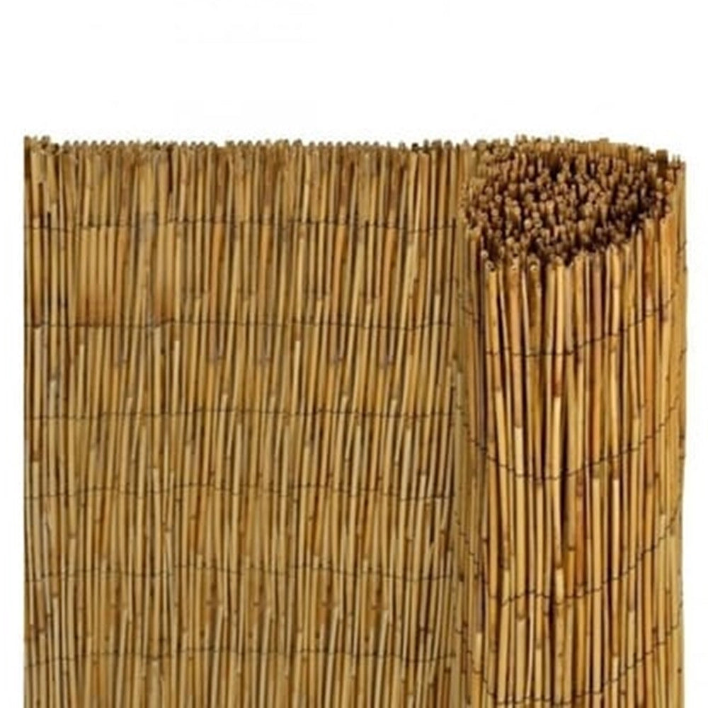 Trade Shop - Set 2pz Arella Con Cannette In Bambu' 100x300cm Canniccio Ombra Recinzione Giardino 03775 -