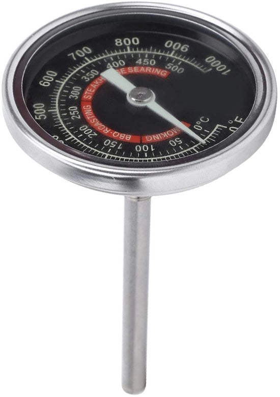 Termometro per forno 0-1000°F - Termometro digitale per cucina - Acciaio inossidabile - Alta precisione - Duraturo - Grande vetrino - Termometro per cucina