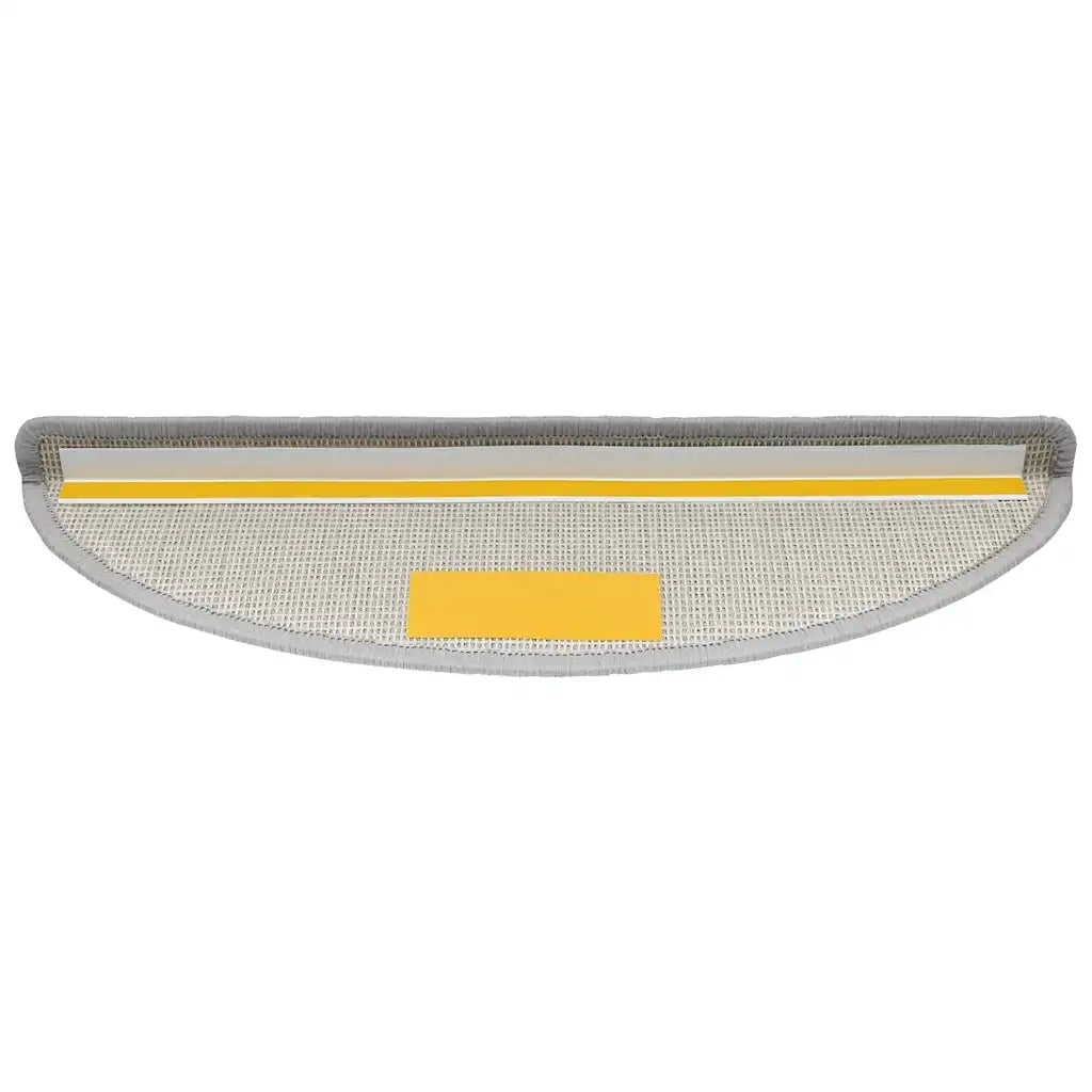 Tappetini per scale 20 pz | Gradini per Scale 56x17x3 cm Grigio chiaro Semicircolari
