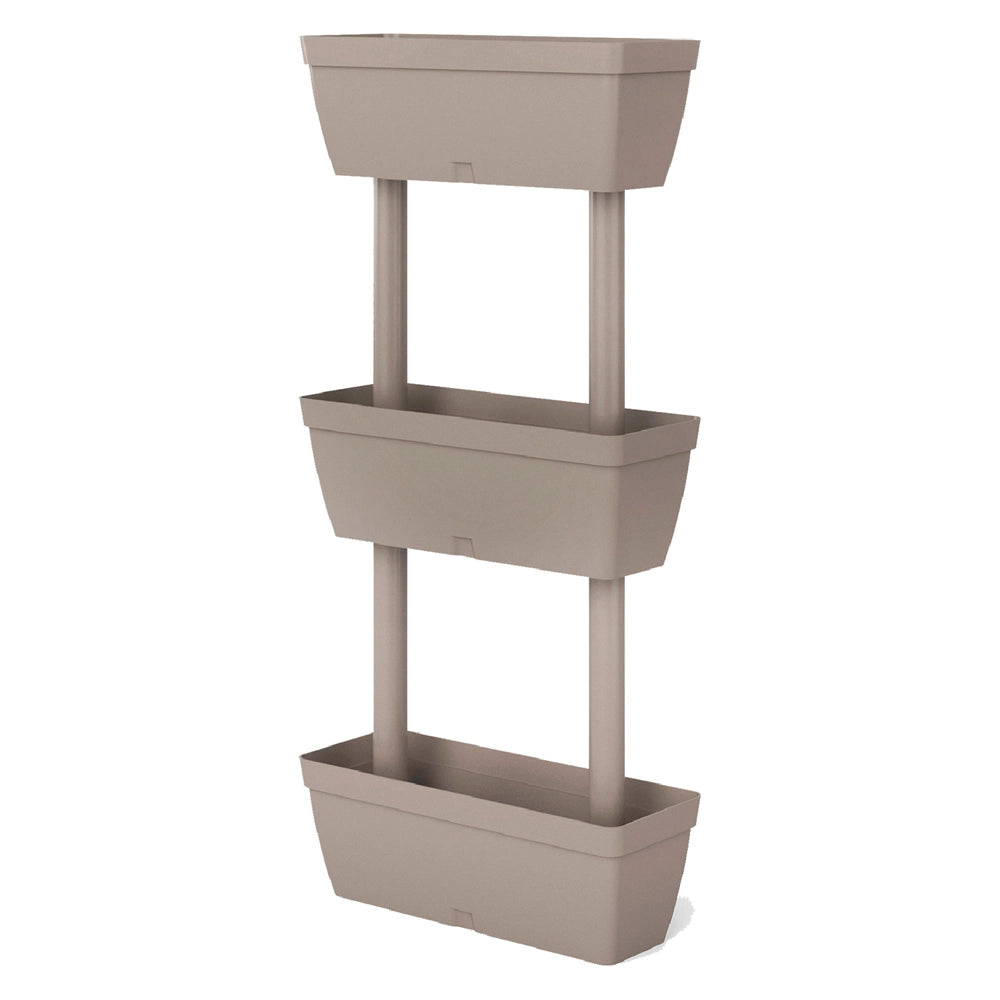 KIT FIORIERE VERTICALI kit 3 pz - colore grigio  - ARTPLAST