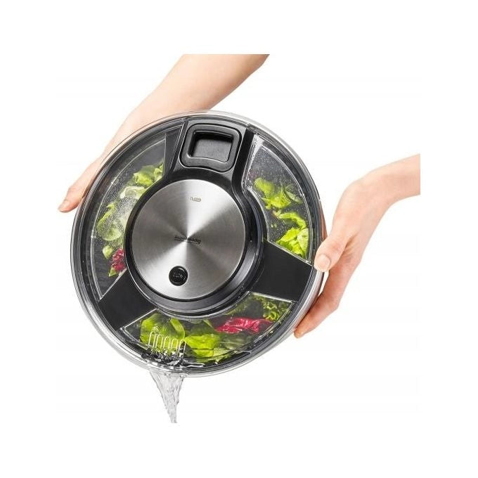 Gefu 28160 Speed Wing Centrifuga per insalata 5L in acciaio inossidabile colore Acciaio inox