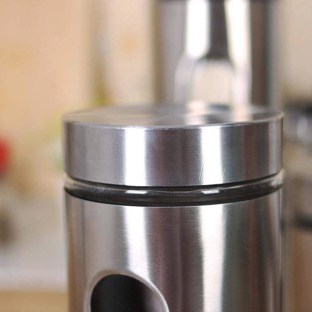 Trade Shop - Contenitori Per Alimenti In Acciaio Per Tè Spezie Caffè Biscotti Zucchero 30.5cm -