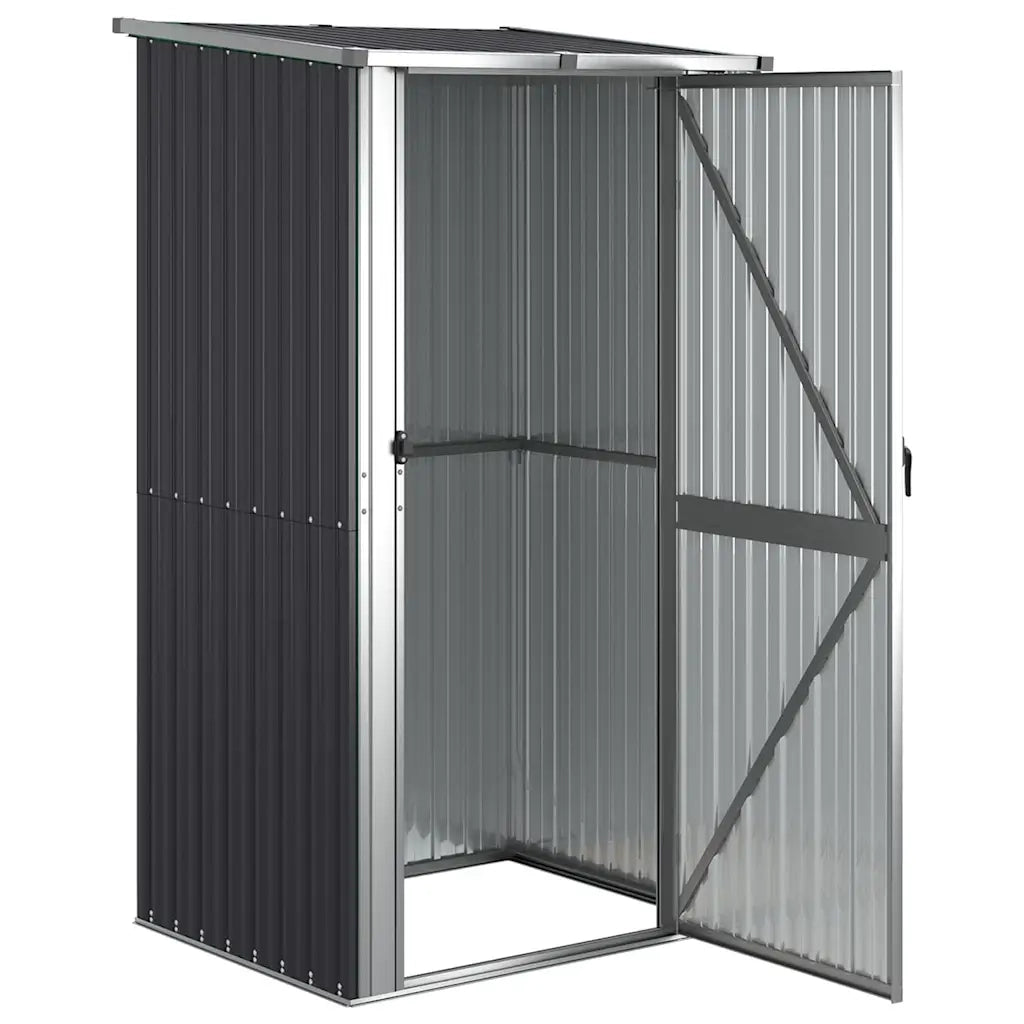 Capanno da Giardino Antracite 118,5x97x209,5 cm Acciaio Zincato cod mxl 65832