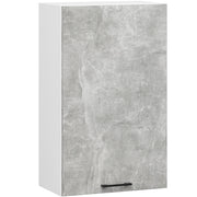 Mobile da cucina pensile sistema AKORD OLIWIA 50 cm H720 Bianco inserto frontale Cemento Grigio Cemento 1 anta 50x30x72 cm