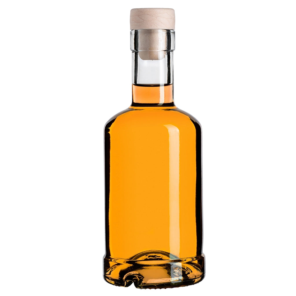 Bottiglie in vetro KADAX Tadek da 250 ml per vino, liquori, distillati, confezione da 10 pezzi con tappo di sughero
