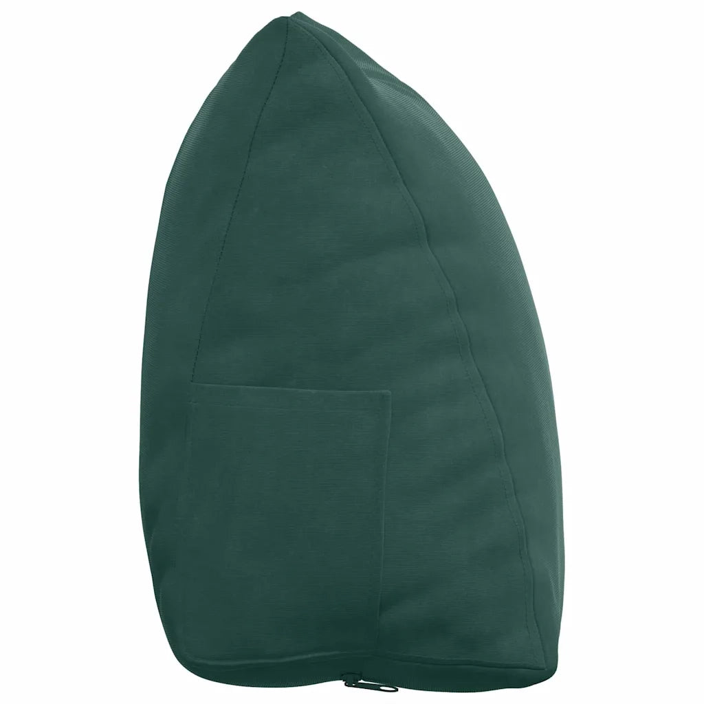 Cuscino per Schiena | Cuscino dorsale Verde Scuro 45 x 20 x 35 cm