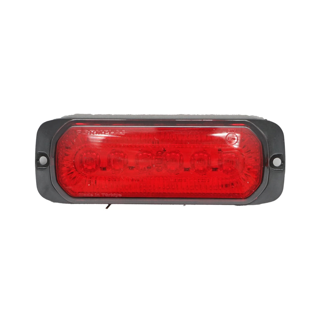 Lampada laterale  LED, 12V-24V, rossa, 132x46 mm, Breckner Germany
