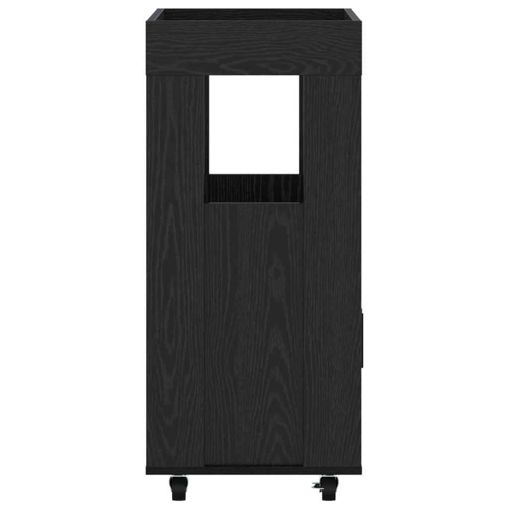 Carrello da Bar Rovere Nero 60 x 39.5 x 89 cm 8015686
