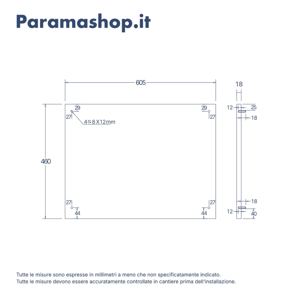Mobile bagno sospeso 60 cm un cassetto rovere scuro con top | Berg