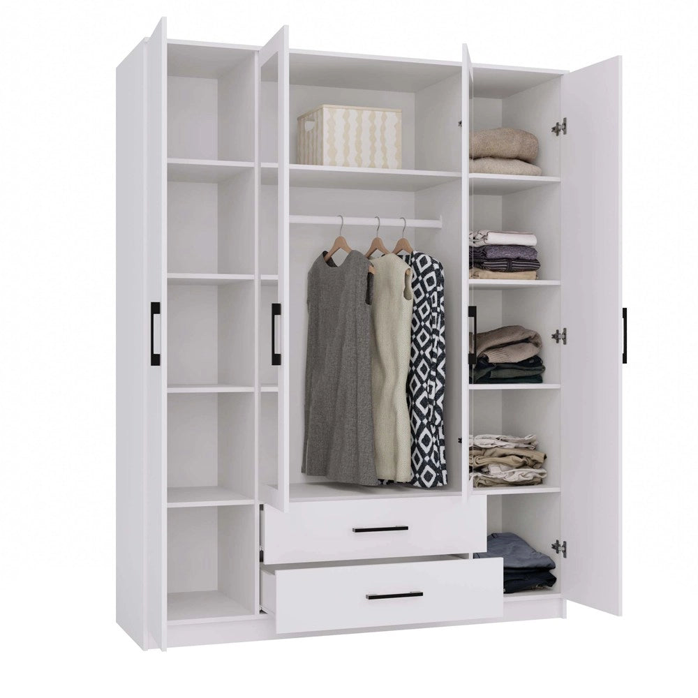 Armadio ROMANA 160 con specchio bianco guardaroba