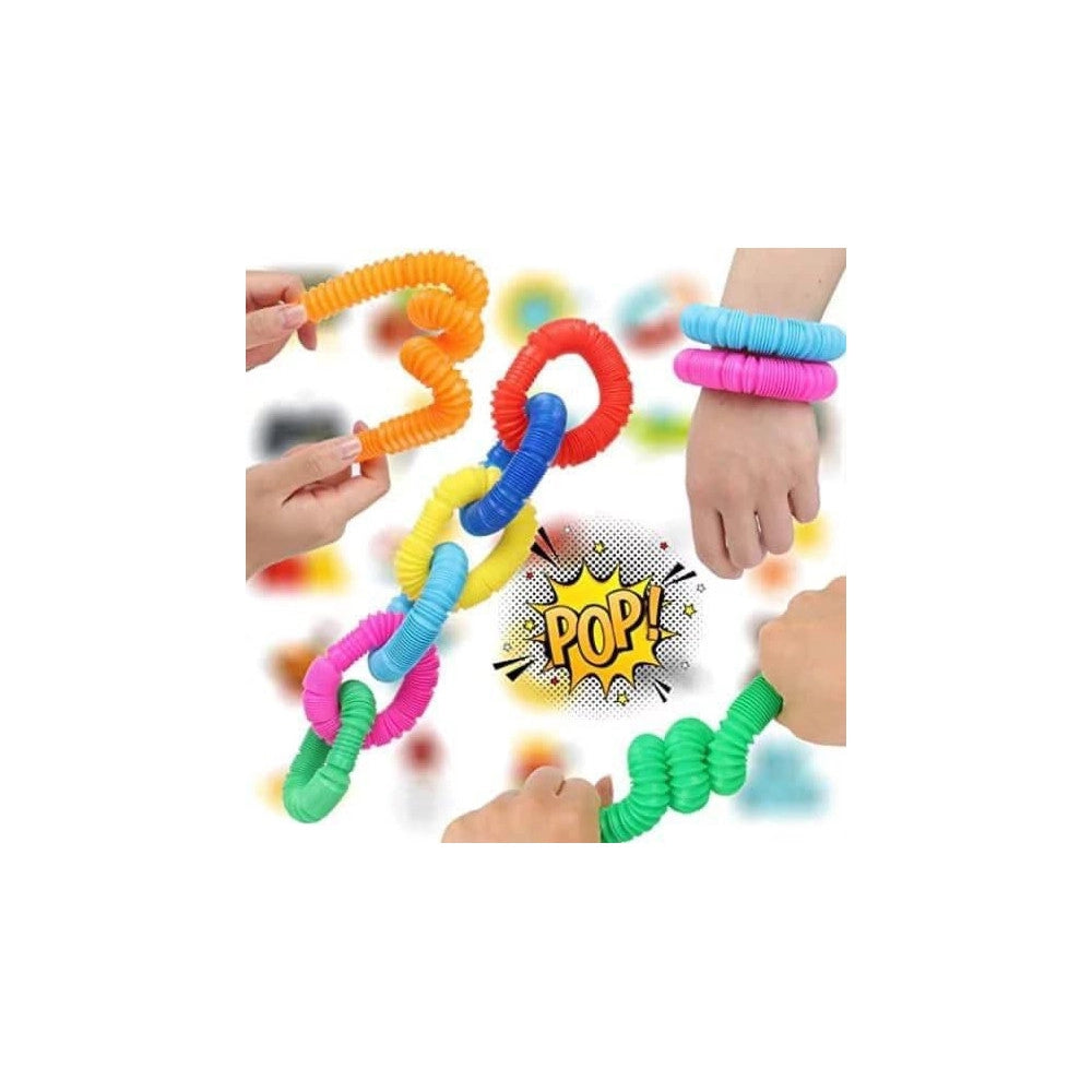 Trade Shop - Tubo Luminoso A Led Pop Antistress Giocattolo Sensoriale Per Bambini Stretch -