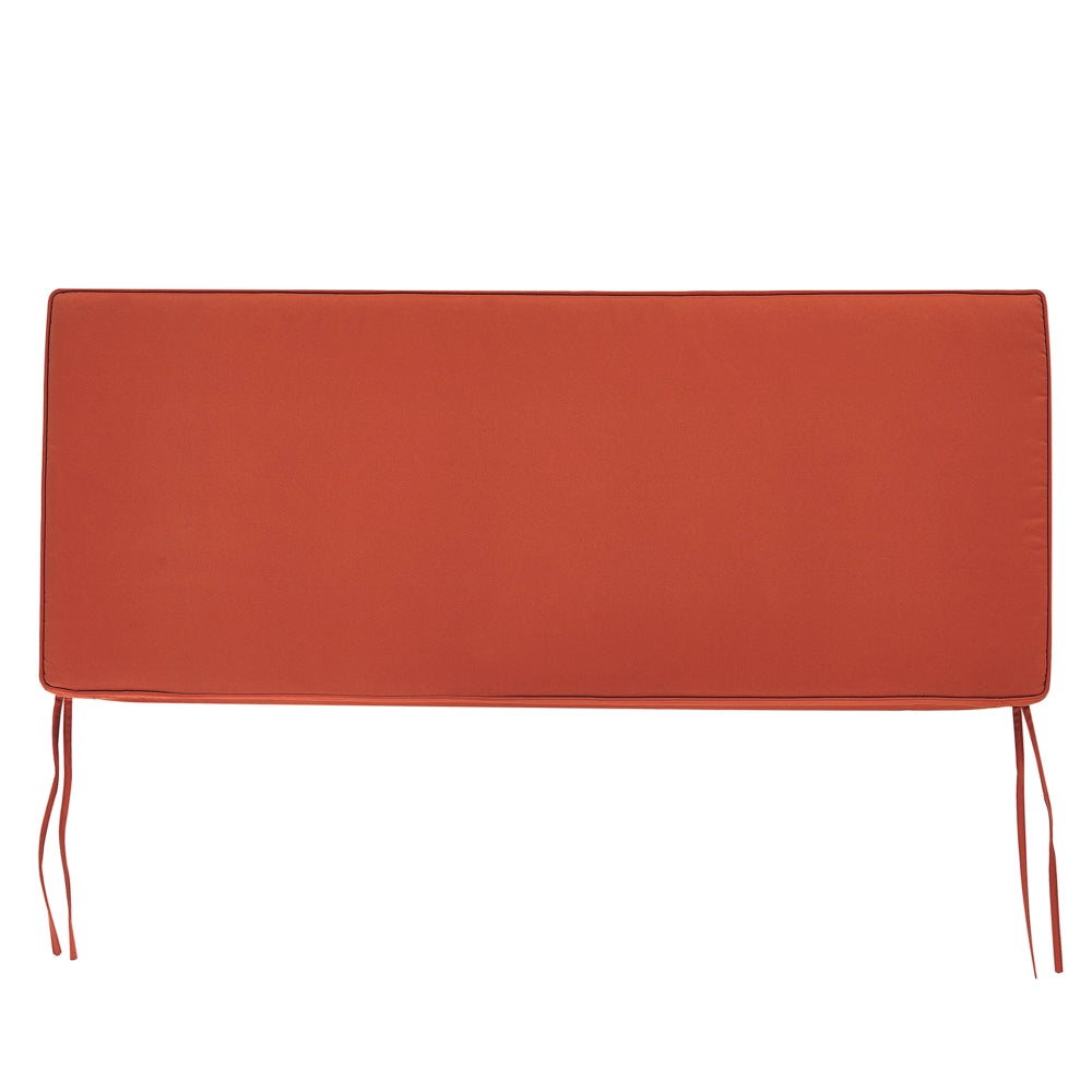 Cuscino da Esterno per Panchina 108 cm Impermeabile Color Terracotta