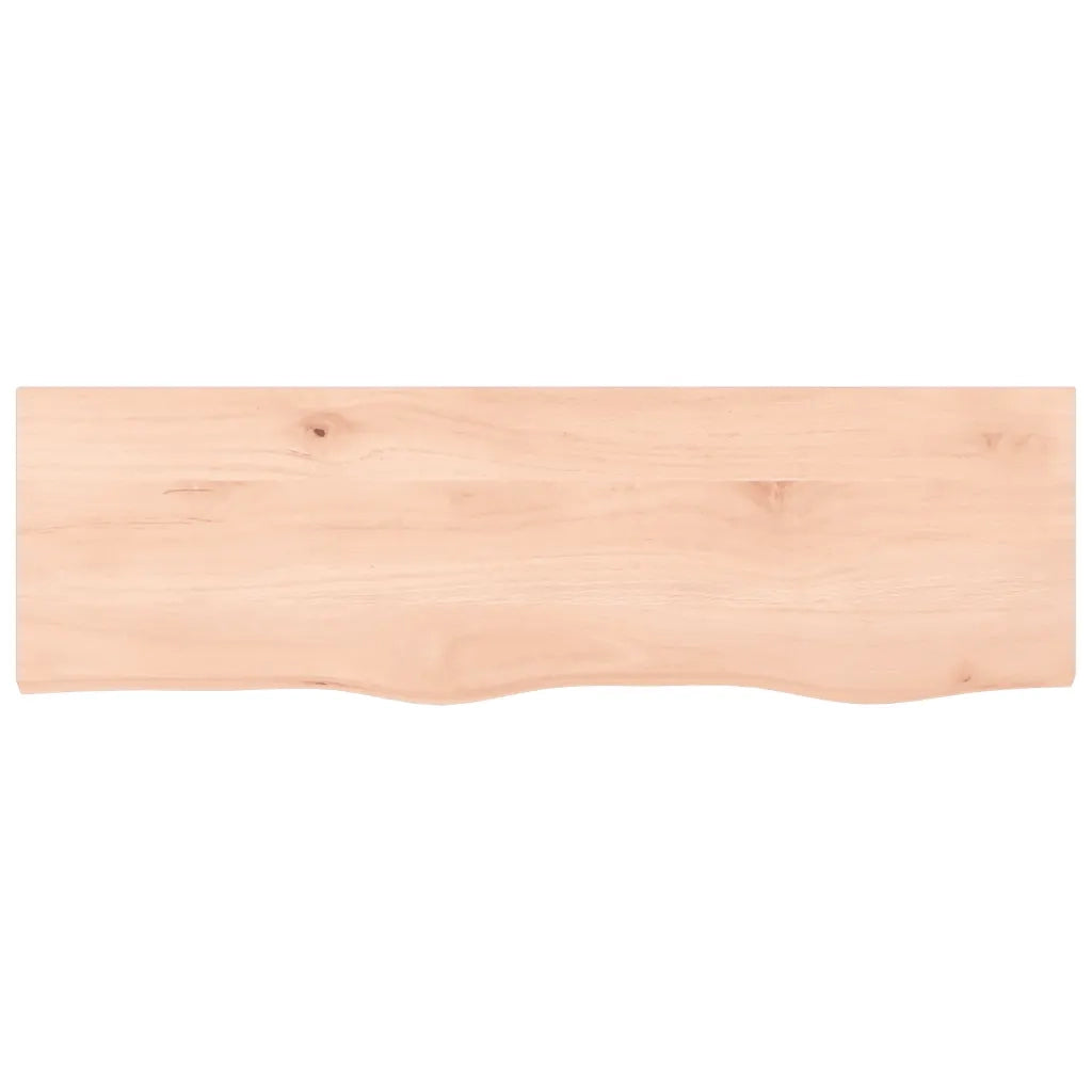 Piano Bagno 100x30x(2-4) cm in Legno Massello Non Trattato 3156030