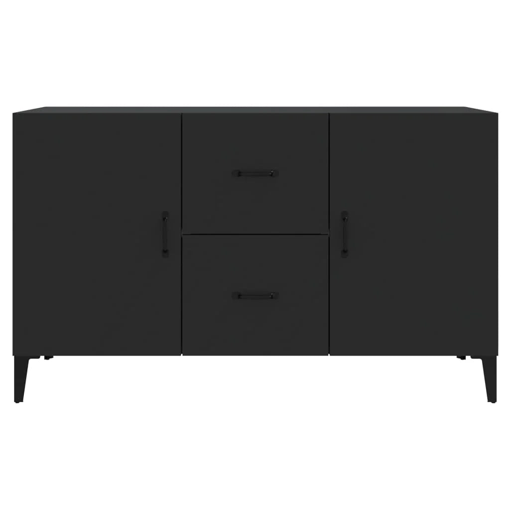 Buffet credenza cassettiera armadio mobile contenitore organizer per cucina soggiorno salotto 100 x 36 x 60 cm legno ingegnerizzato nero 02_0035799