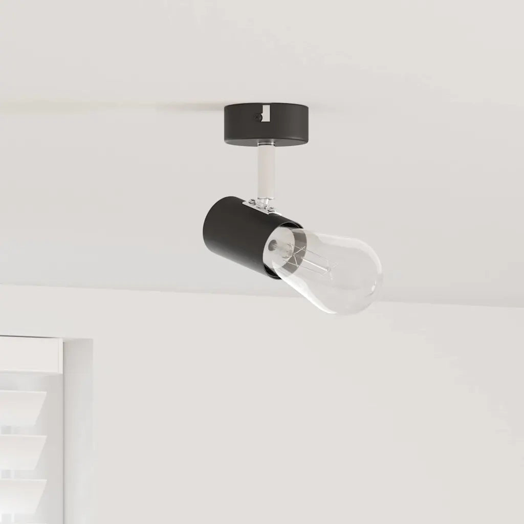 Faretto da soffitto Nero 6,5 x 6 x 11,5 cm Metallo CFW3057440