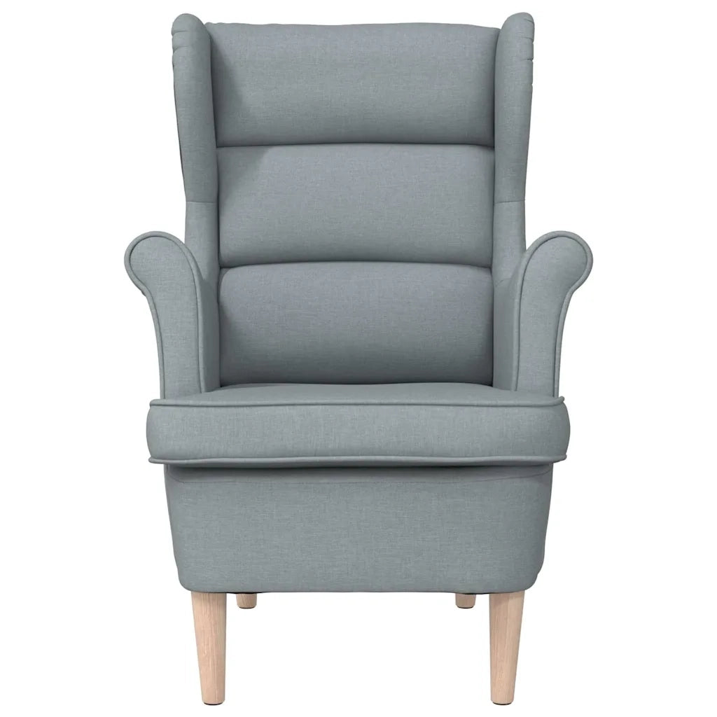 Poltrona Grigio Chiaro 74x84x100 cm in Tessuto