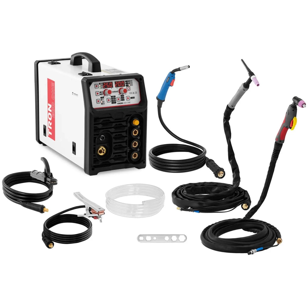 Saldatrice TIG multiprocesso 200A ciclo di lavoro 60% taglio 50A MIG/MAG 200A acciaio inossidabile alluminio acciaio al carbonio bianco 14_0009693