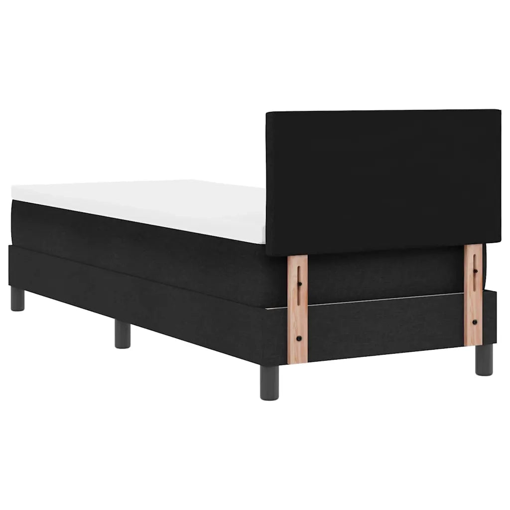 Letto a molle con materasso con led Nero 80 x 200 cm Tessuto 3342242