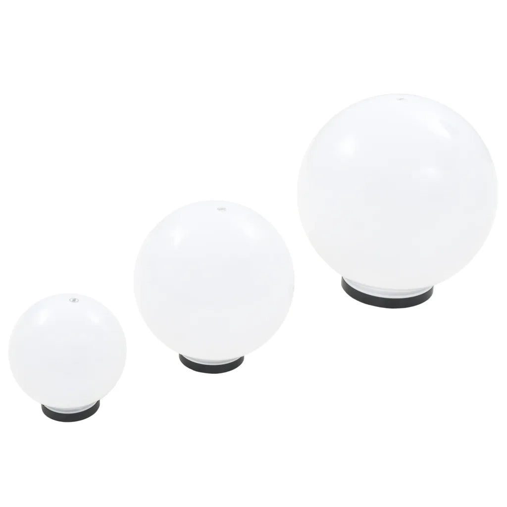 Set Lampade a LED Sferiche 3 pz in PMMA 20/30/40cm CFW9533302