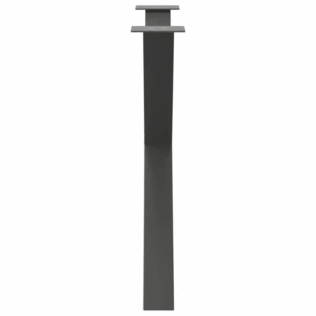 Gambe per tavolo da pranzo a forma di X 2 pz Antracite 90x(72-73) cm Acciaio 4012986