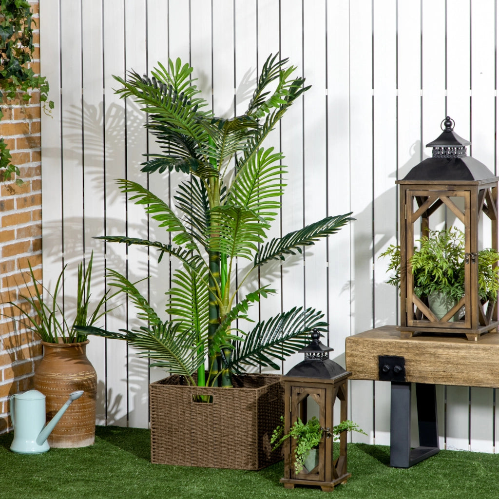 Pianta artificiale ¨C zephmum ¨C Palma verde in vaso nero 19.5x19.5x150 cm