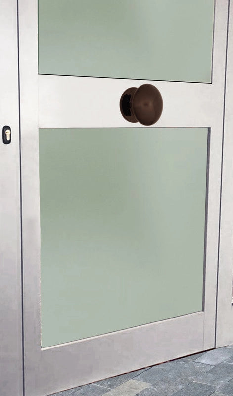 Pomolo fisso per porta SAGUATTI 873/80UB in alluminio marrone lucido