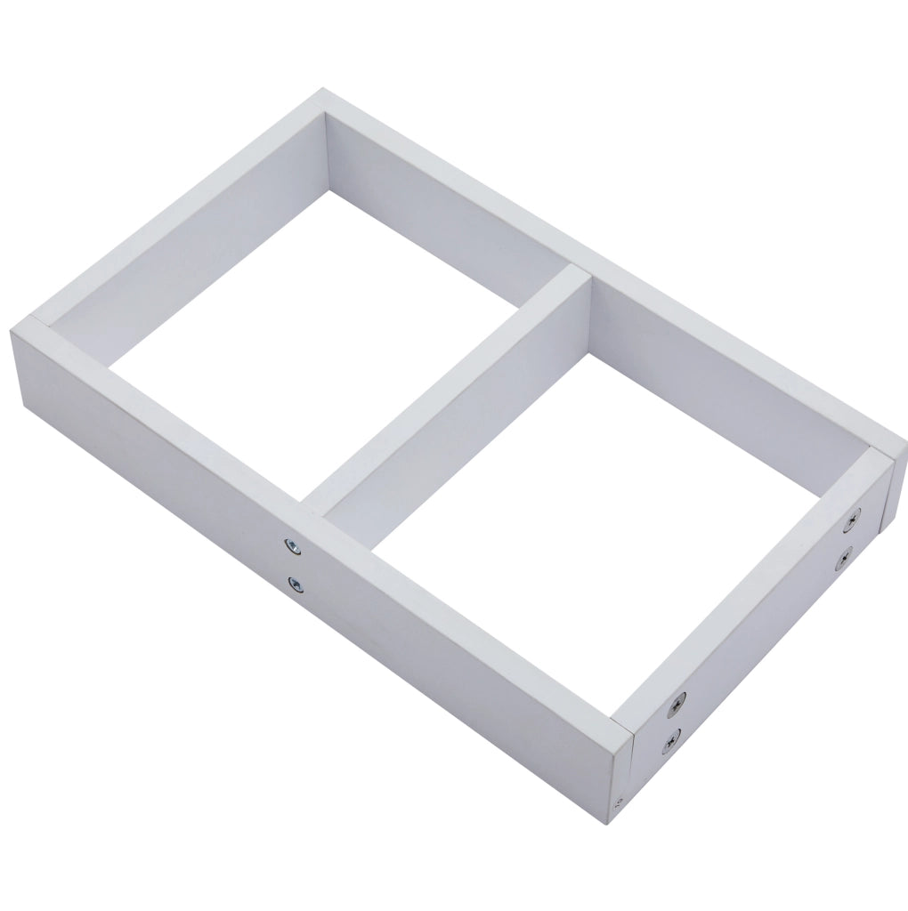Tavolino da caff猫 70x70x36 cm; girevole 360掳 con vano contenitore; pannello truciolare bianco