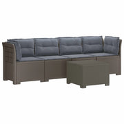 Divano da Giardino a 4 Posti con Cuscini in Stile Rattan PP 3443885