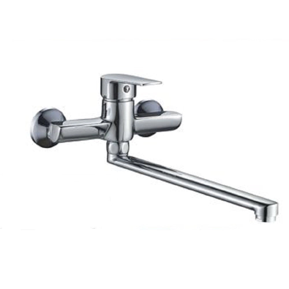 Trade Shop - Rubinetto Miscelatore Lavello Monocomando Moderno Cromato Classico Cube 87120 -
