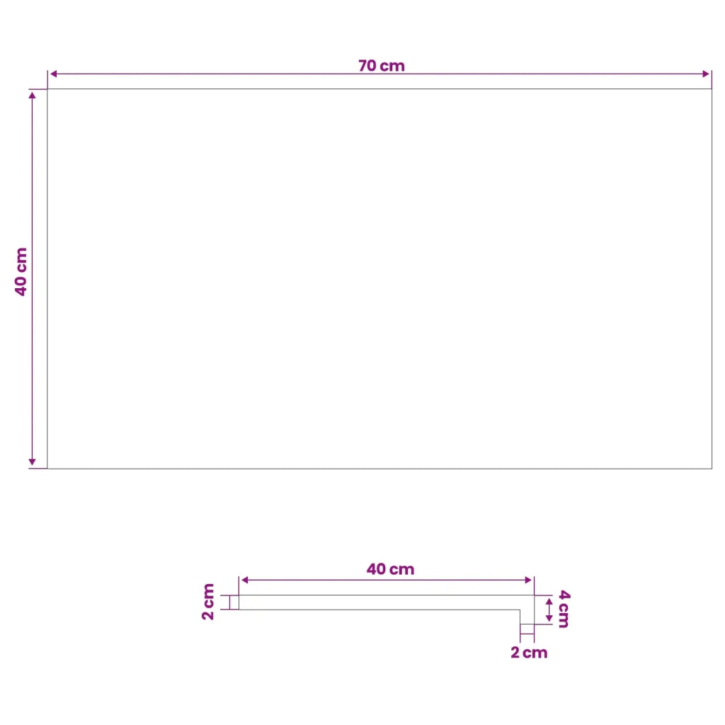 Soglie per finestre 2 pz Marrone Chiaro 70 x 40 x 2 cm 42048199