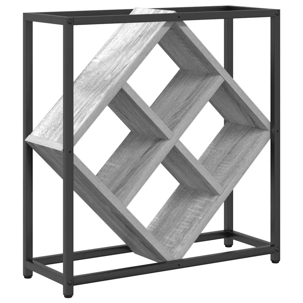 Portabottiglie 16 bottiglie Legno ingegnerizzato Grigio Sonoma 868222