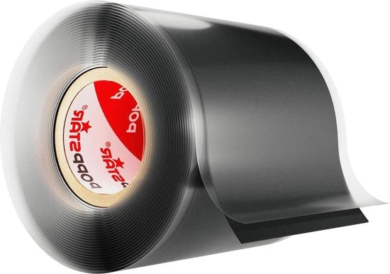 Nastro di isolamento e sigillatura in silicone autoadesivo - acqua aria - 50mm largo nero