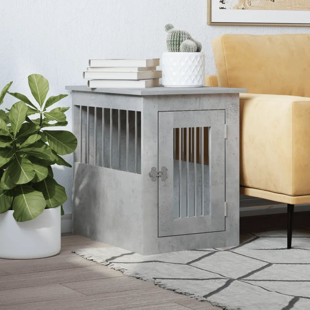 Gabbia Cani Arredamento Grigio Cemento 45x62x59cm Multistrato CFW8353070