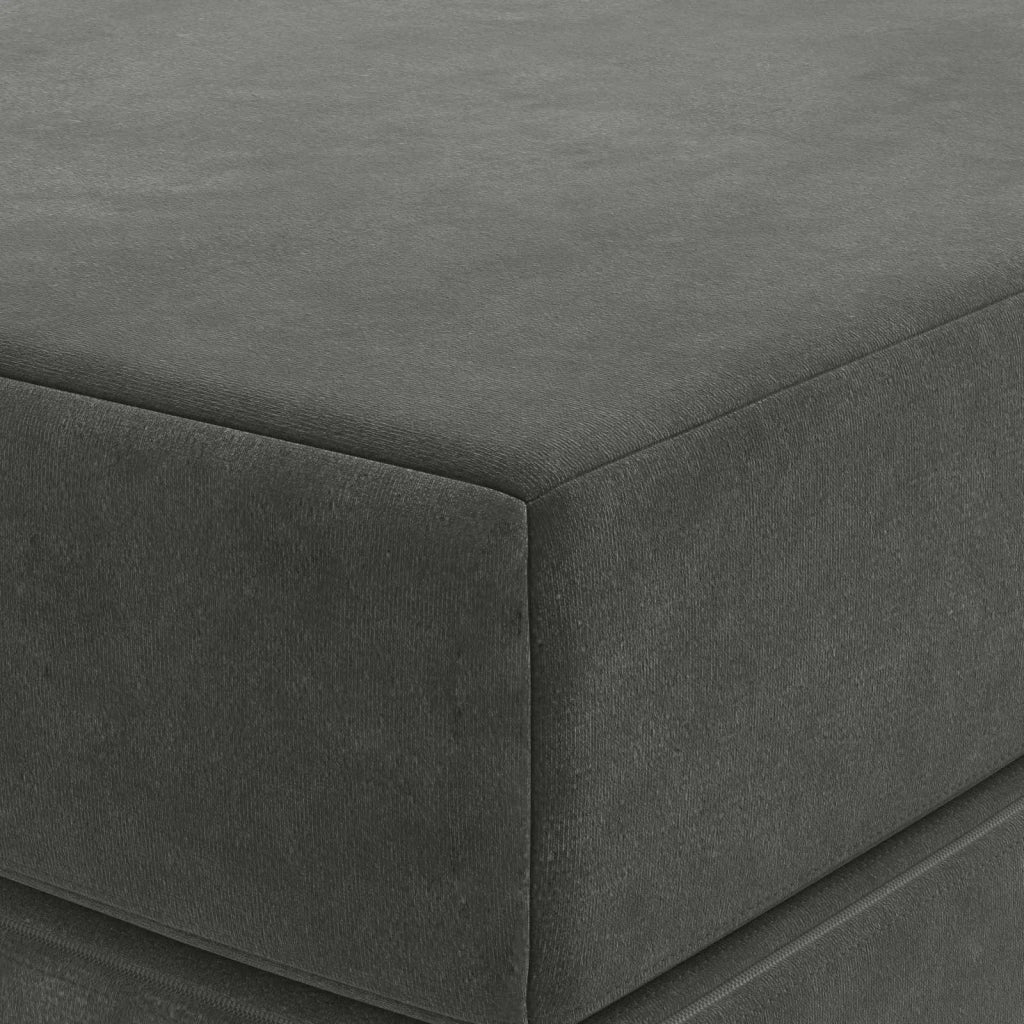 Divano Letto Pieghevole 80 x 67 x 45 cm Grigio Scuro 900180