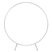 Kit Arco Palloncino Fiori Rotondo 200cm in Metallo Enorme Rimovibile Facile da Trasportare e Riutilizzabile Migliore Decorazione per Matrimoni Nozze Eventi Feste 2M & Fascette GRATIS - Bianco