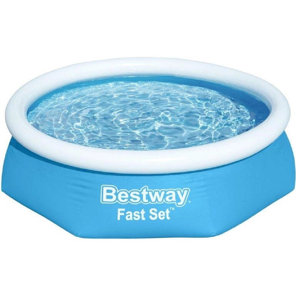Trade Shop - Piscina Gonfiabile Fast Set ø244x61cm Rotonda Per Famiglie Giardino Estate 57448 -