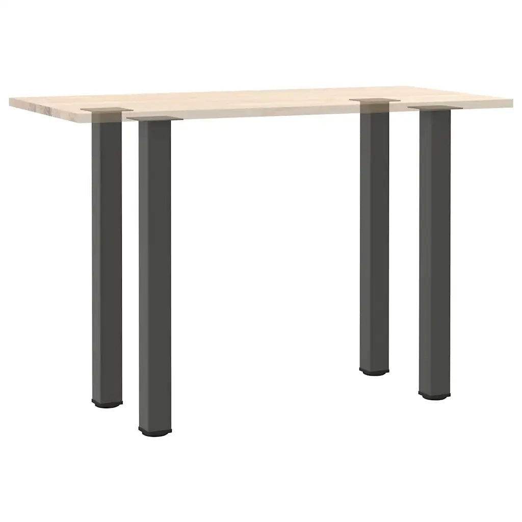 vidaXL Gambe per tavolo da bar 4 pz Antracite 100-102 cm Acciaio