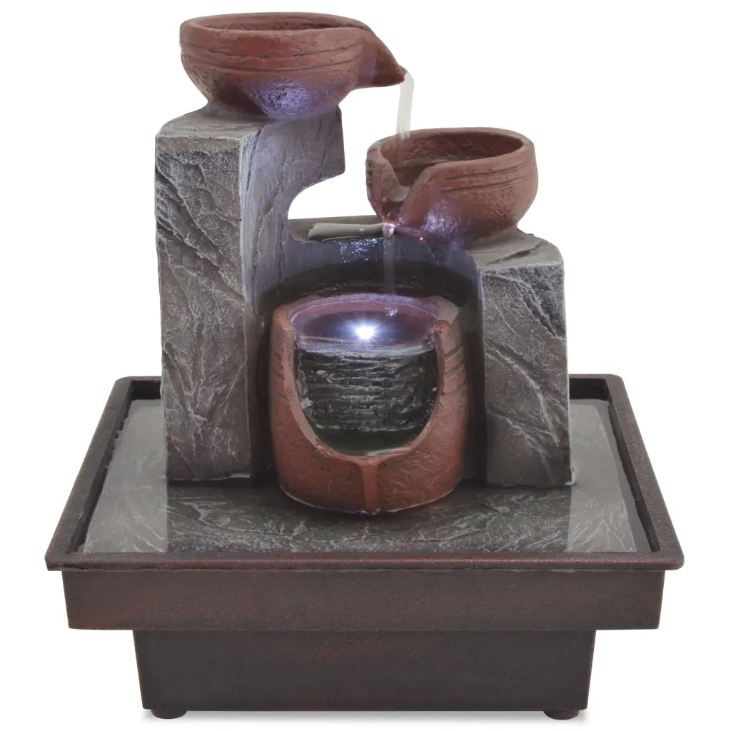 Fontana da Interni con Luce a LED in Poliresina CFW7495957
