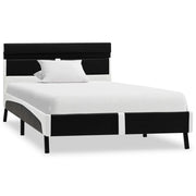 Giroletto con LED senza Materasso Nero in Similpelle 90x200 cm 280302