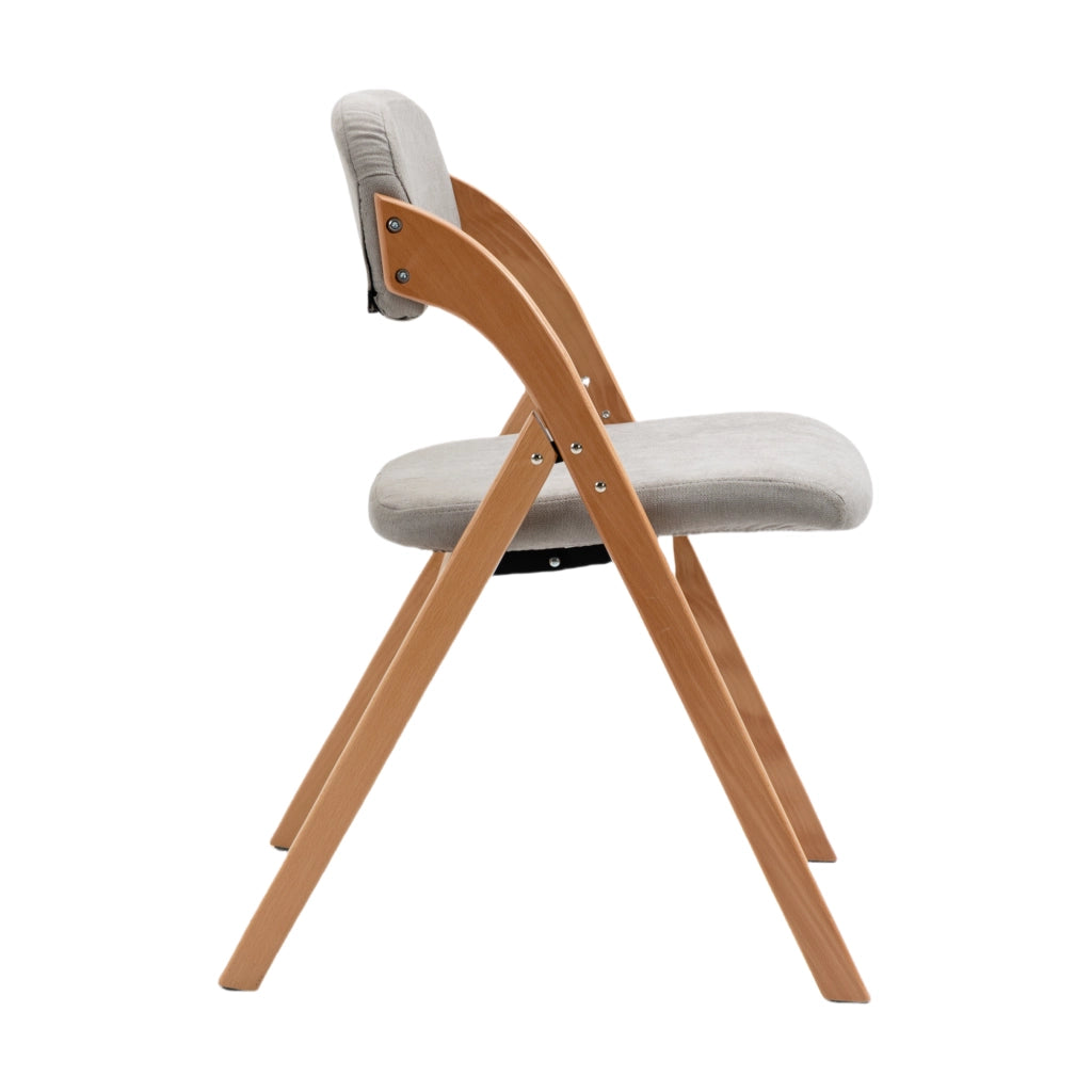 SEDIE PIEGHEVOLI IMBOTTITE Set da 2 Legno Grigio