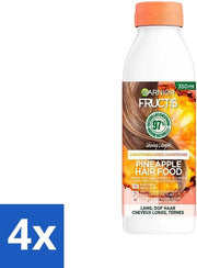 Alimento per capelli con ananas - Condizionatore - 350 ml - Confezione economica - 4 pezzi
