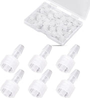 30 Adattatori di Spinta Maschili Luer Lock Kit per Adattatore di Spinta con Luer (5-32 pollici)