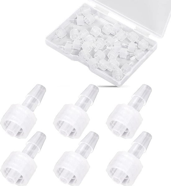 30 Adattatori di Spinta Maschili Luer Lock Kit per Adattatore di Spinta con Luer (5-32 pollici)