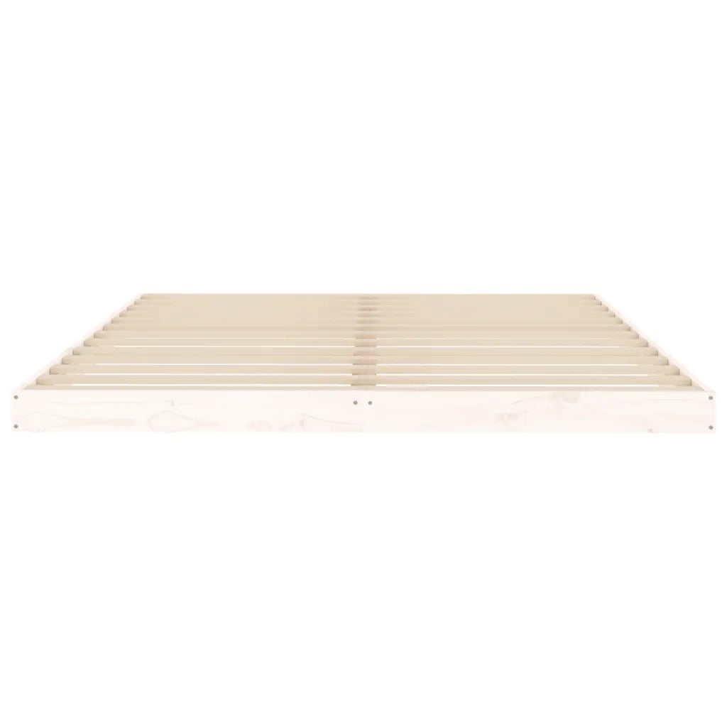 Giroletto senza Materasso Bianco 150x200 cm Legno Massello Pino 823440