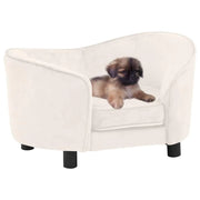 Divano per cani 69 cm peluche crema 02_0000134