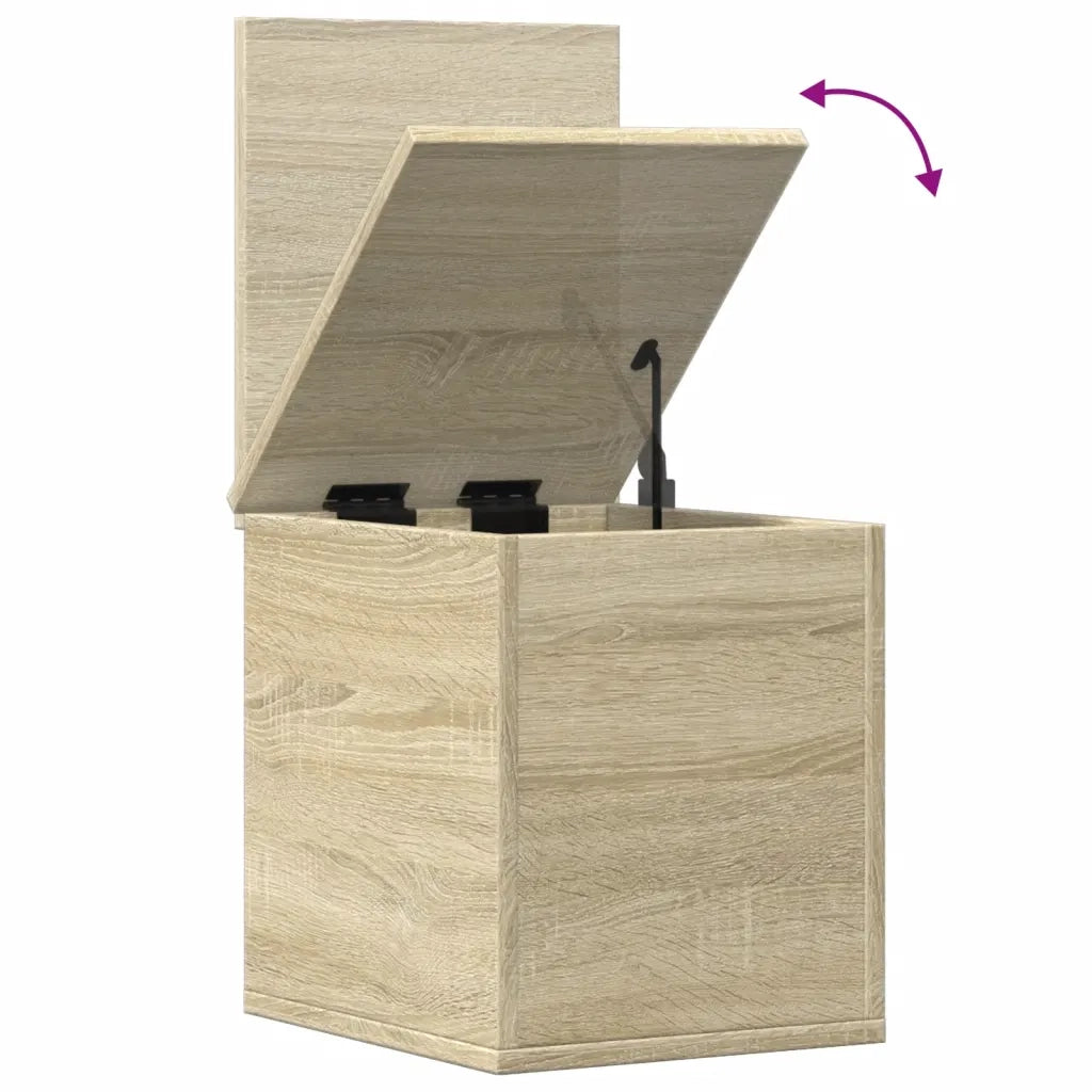 vidaXL Contenitore Portaoggetti Rovere Sonoma 30x35x35cm in Truciolato