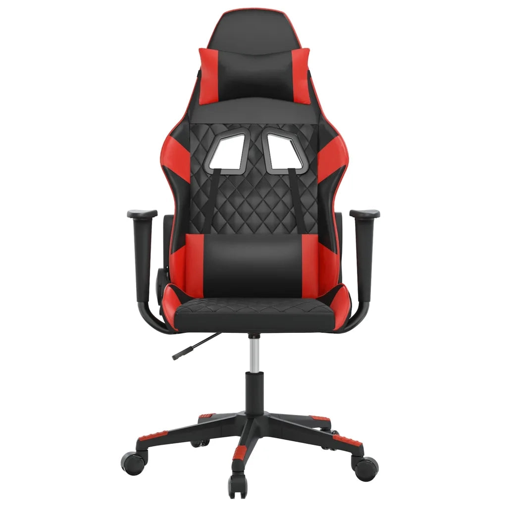 Sedia da Gaming Massaggiante Rosso e Nero in Similpelle cod mxl 63352